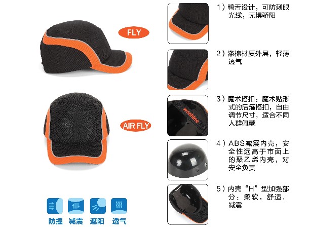 安全防護(hù)帽之輕型安全帽[華信安全]